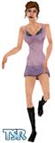 Sims 1 — Purple Feathers by Thorn — Mini-skirts and boots, bra straps and make-up. Let's face it, if your male sims will