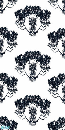 Sims 2 — Black&White: Trees by Hanefcik — Welcome in the world of \'different colours\': is this wallpaper white with