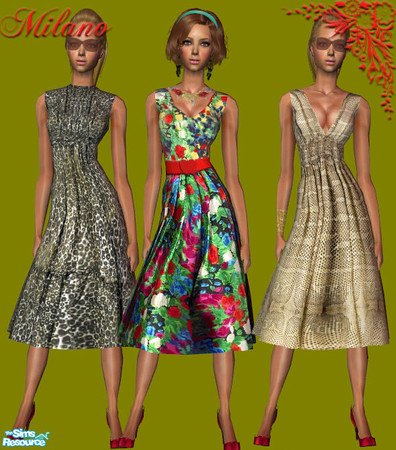 Sims 2 — Dresses by milanokat — Enjoy