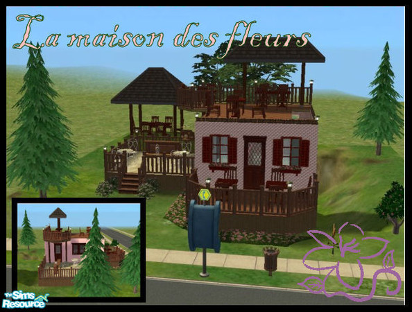 Sims 2 — *La maison des fleurs* by alunia6191 — \"La maison des fleurs\" is the perfect restaurant for your