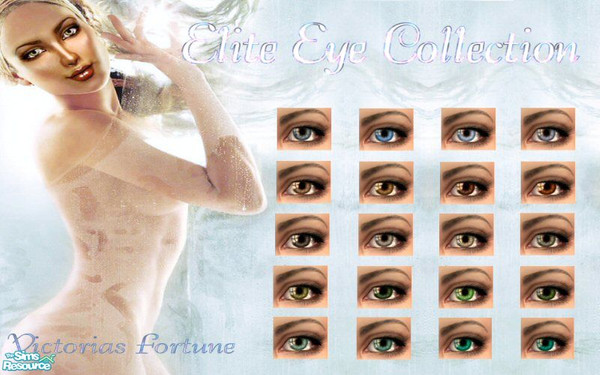Sims 2 — VF Elite Eye Collection by fortunecookie1 — Here are 20 new eyes (just what you all need...) that your sims can