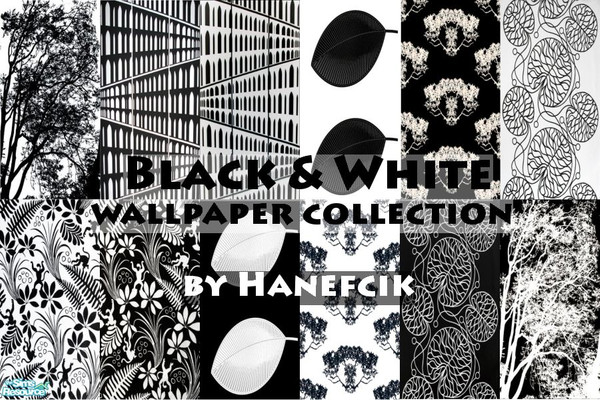 Sims 2 — Black&White Wallpaper Collection by Hanefcik — Welcome in the world of \'different colours\': are these