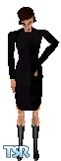 Sims 1 — Mustahame by Burre — Women in black.. the dress to go anywhere.