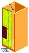 Sims 1 — Orange Shower by GRO — This orange shower is perfect for your sim.