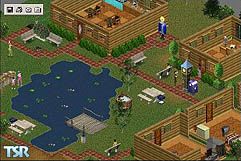 Sims 1 — **Overlook Lodge by Tami Sifford — 3 quaint lodges, big mess hall, reception desk, hot tub, huge family tent,