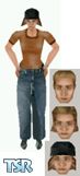 Sims 1 — Rust T-shirt & Jeans (woman) by kris13fx2 — If you're looking for a tomboy look, this is for you! This skin