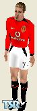 Sims 1 — Manchester United Home shirt 02 by Ryby — A Man U. home kit 02/04 skin of the number 7 David Beckham from the