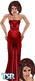 Sims 1 — Ruby by Kitana — Sexy Red fishtail dress. Comes in all skin colors. HEAD IS INCLUDED in a light skin.