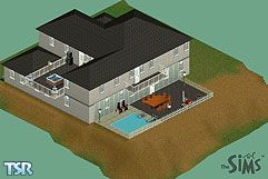 Sims 1 — Fiore Bianco by Deadflower — This is a great party house downstairs and at the same time a family house