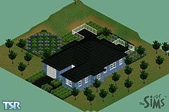 Sims 1 — Grace House by Diana — A nice family home with a large garden and garage (converted into bedrooms).