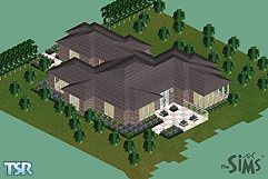 Sims 1 — Dunkins House by Diana — A river-front home complete with sunroom.