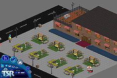 Sims 1 — Romantic Square by PH — A very romantic place to take your boyfriend or girlfriend. 1st floor (square and