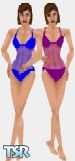 Sims 1 — Suit Collection 4 by Sunshine — Blue and Purple suits. Hot Date Required. 