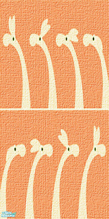 Sims 2 — Creatures - Peach by Hanefcik — Is this a giraffe? A dinosaur? Or maybe Nessie the Loch Ness monster? Doesn\'t