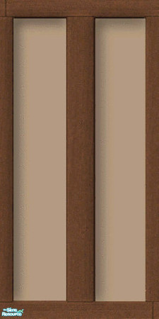 Sims 2 — Romany Life - Caravan Wall - Wood by Shakeshaft — Part of a recolour of the Romany Life Set in Wood and Cream,