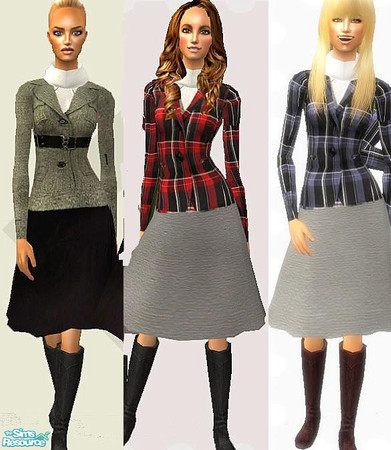 Sims 2 — Dazzle Fall Set by jessicaciocler — You\'ll dress to impress with these amazing outfit. ENJOY! 
