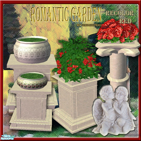 Sims 2 — S2S Romantic Garden Recolor - Red by sims2sisters — 