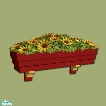 Sims 2 — Romany Life - Caravan Windowbox Flowers01 by Shakeshaft — Part of a recolour of the Romany Life Set in Blue and