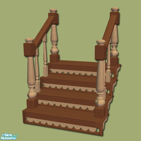 Sims 2 — Romany Life - Caravan Wood Steps - Mesh by Shakeshaft — Part of a recolour of the Romany Life Set in Wood and