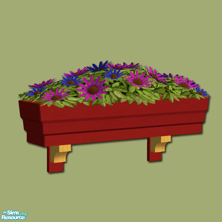 Sims 2 — Romany Life - Caravan Windowbox Flowers02 by Shakeshaft — Part of a recolour of the Romany Life Set in Wood and