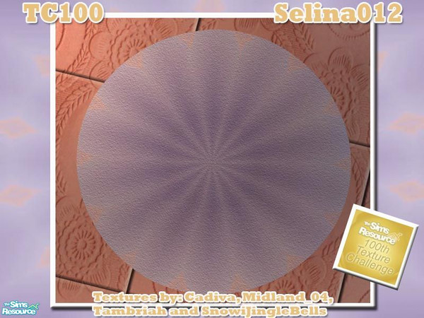 Sims 2 — TC100 - Basic Bathroom  - rug by selina012 — Made for the texture challenge 100! Requires NL