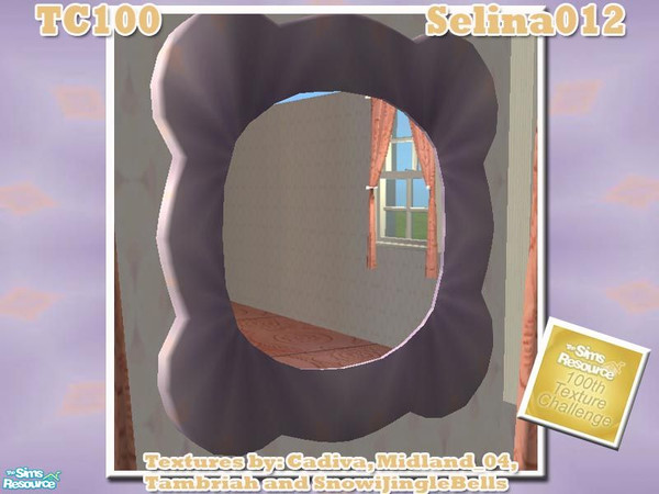 Sims 2 — TC100 - Basic Bathroom  - mirror by selina012 — Made for the texture challenge 100! Base game only required.