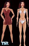 Sims 1 — Amee by Cambridge_Dave — Amee Comes complete with this Dress and this Bikini.... What a deal... Head Included.