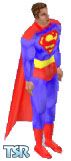 Sims 1 — Superman by Karl Foster — This skin is Superman's suit from DC comics. Light skin tone only. Head not included.
