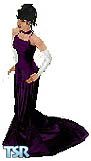 Sims 1 — Satine by Wicked Lady — Satine wears a long purple satin gown, with white satan gloves. This is my first skin,