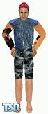 Sims 1 — Man 1 by Orange_Dragon — Man in long sleved shrit and wird shorts.