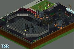 Sims 1 — The Venue! by Sarah Kay — Description:The hottest club in Downtown, open for 24 party people! Bars, balcony, DJ