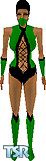 Sims 1 — Jade by Kevin Cox — This is Jade from Mortal Kombat.