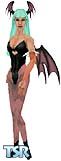 Sims 1 — Morrigan Aenslan by koi399 — Morrigan is from the Darkstalker/ Vampire Savior video games. She is a succubus