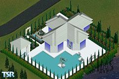 Sims 1 — Futiruistic House 2 by Matt Richardson — This is my second futuristic house to the futuristic set, it contains 4