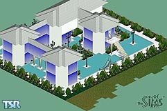 Sims 1 — Futuristic House by Matt Richardson — This is my second house, the style I chose was a futuristic house, the