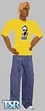 Sims 1 — Blind Tee by JAskin — Here's a new skin made by JAskin. It's a yellow Blind tee and light blue baggy jeans.