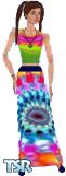Sims 1 — Peace by Mookie Fairstone — A far-out outfit any groovy chick would love to wear. Comes with a peace necklace,