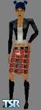 Sims 1 — Goth Leather by MentalSantuary — A red plaid skirt, boots, and a leather jacket. Nice! Well, I like it anyway.