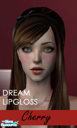 Sims 2 — Dream LipGloss - Cherry by jj_dj — He Loves Me... He Loves Me Not... He Loves Me!! Dreamy LipGloss xox All i