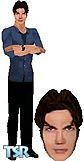 Sims 1 — Nigel Bailey by Carol Anne — This is Nigel Bailey from the syndicated TV show Relic Hunter. I'm not a big fan of