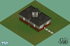 Sims 1 — Simple Stylish by Bianca — Alright it may not be the most logical house I've ever built, but it's just cheap and