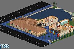 Sims 1 — Berney's Sauna by berney — Berney's Sauna,whit hot bubblebaths, darts,and mutch more.....