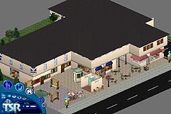 Sims 1 — City-Mall by Flash Snake — In this big mall, everything is possible. You can just shop for a new outfit or get a
