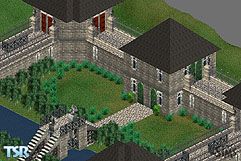 Sims 1 — Castle by MN — A huge castle for a great family. Beautiful front yard and walkthrough to house. Stairs in