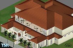 Sims 1 — SimCity Art Gallery by MN — A Mediterraenean style place with refreshments and cafe. You can also purchase toys,