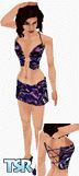 Sims 1 — Ritzy Ritz by Lucy — A dark yet dazzling 2 piece set for your sexy female clubbers. All skin tones, head not