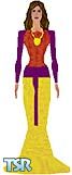 Sims 1 — Gilearwen by Roponyta — Another skin from Roponyta Dressers!!!This time she wears a long purple, yellow and red