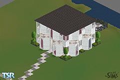 Sims 1 — Winter by Jane Starz — Just saying this house is shaped like a snowflake, isn't enough. The comparison doesn't