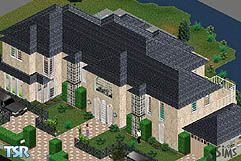 Sims 1 — Classy Manor by Jochums houses for The Sims — This classy manor has a garage and a pool. The house contains a
