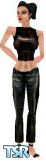 Sims 1 — Chick by Helena — I cool chick in leather pants and a slashed top with stud. It looks better in the game! head